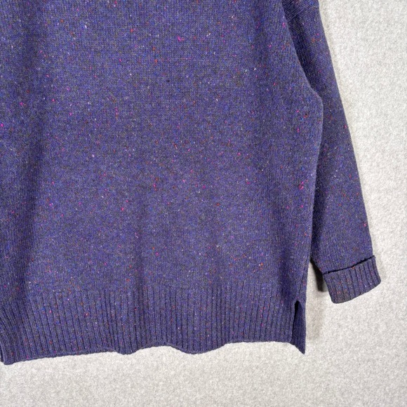 Vintage Y2K Express Tricot Speckled Wool Sweater‎ Large Slouchy Cozy Heritage - Picture 3 of 9